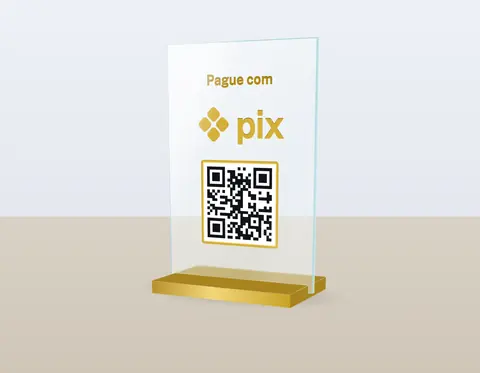 Ilustração da placa Pix 10×15
