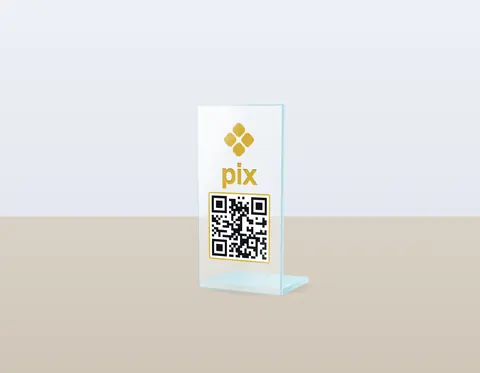 Ilustração da placa Pix mini em L