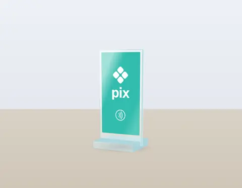 Ilustração da placa Pix só NFC